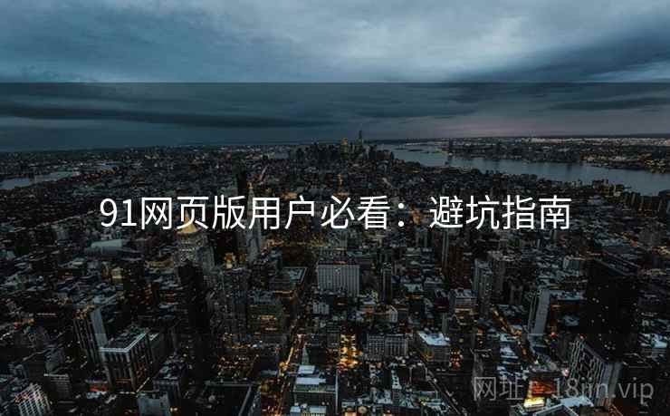 91网页版用户必看：避坑指南